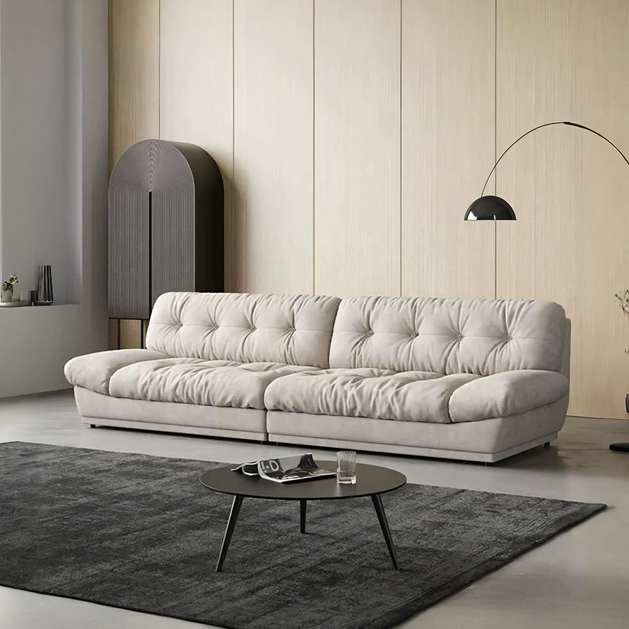 Norbert Two Seater, Three Seater, Four Seater Sofa, Suede for modern UK living room