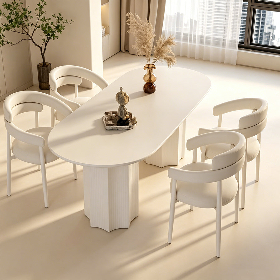Nordic Style Dining Table Combination for modern UK dining room