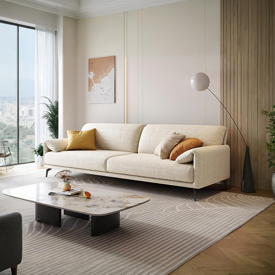 Oakley S11 Two Seater Sofa, Linen for modern UK living room