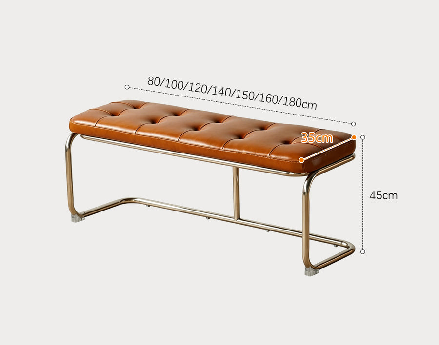 Odelette Vintage Bench, Leather