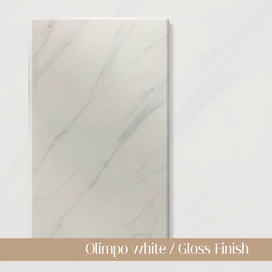 Olimpo white _ Gloss Finish (Sintered Stone) - modern furniture UK