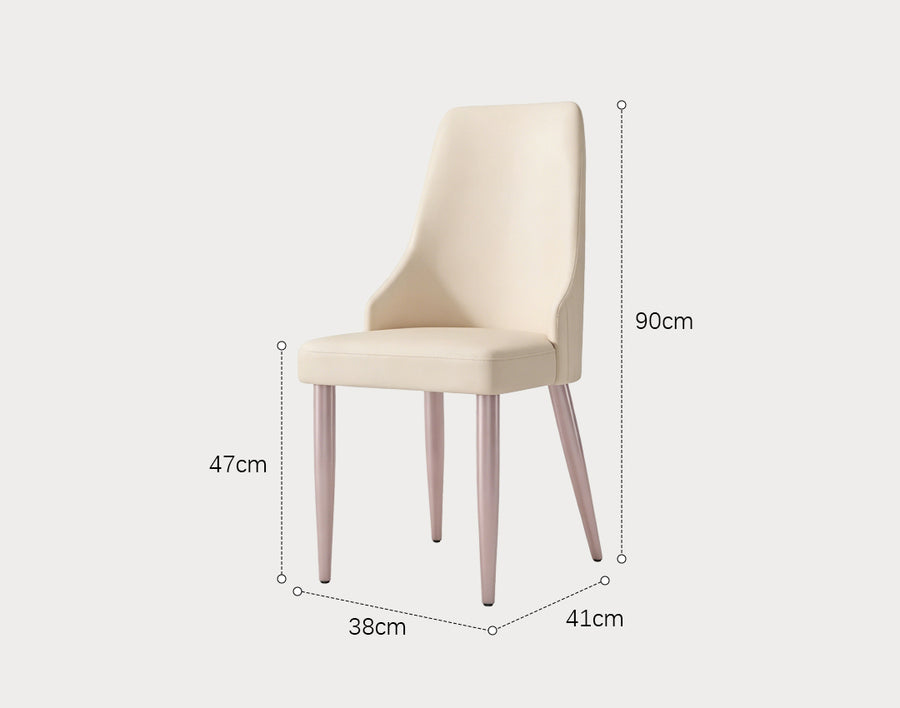Peru Dining Chair, White styled for modern dining chairs UK