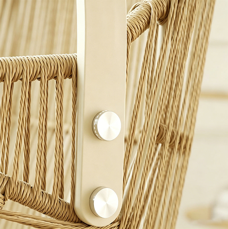 Phedra Rattan Garden Hanging Egg Chair with Stand, Indoor/ Outdoor Furniture detail view for lounge chair UK