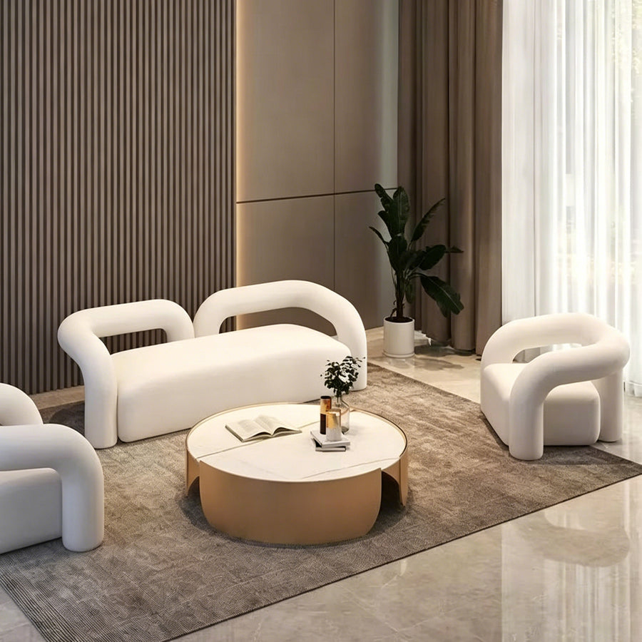 Philippa Boucle Sofa, Single Armchair