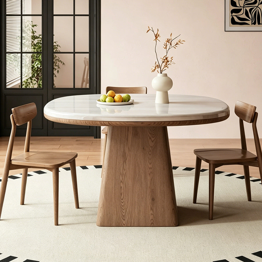 Prabal Square Dining Table front view as a modern dining table