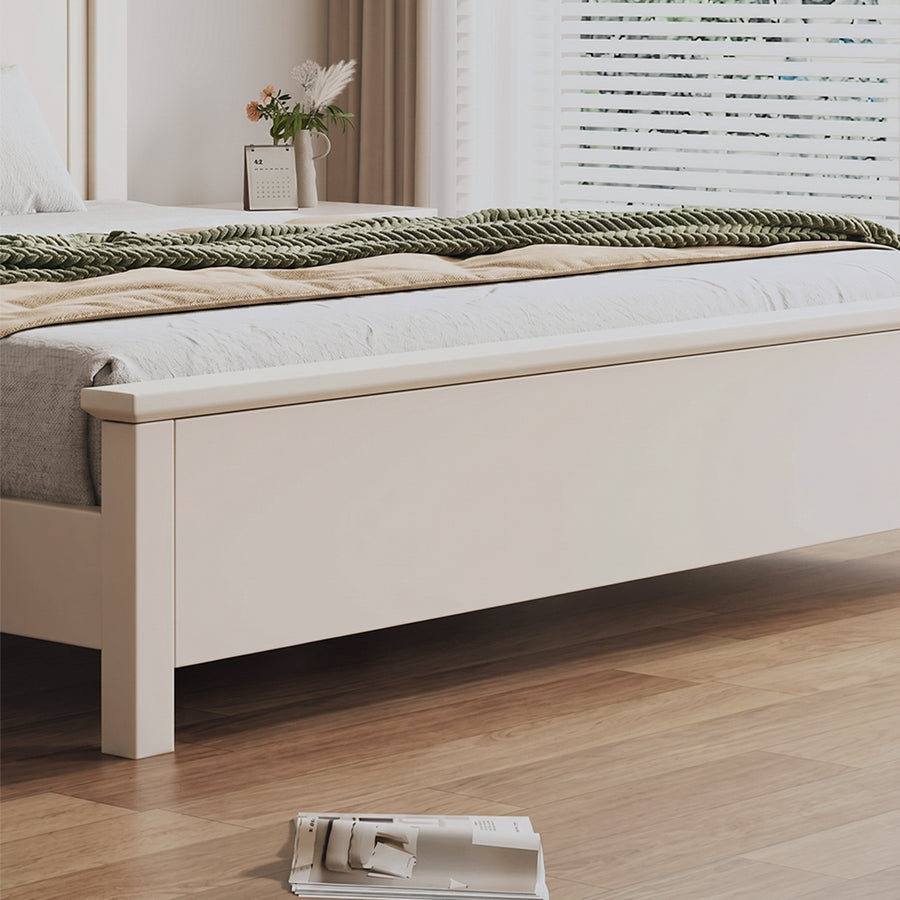 Andrea King Size / Super King Size Bed With Storage, Cream