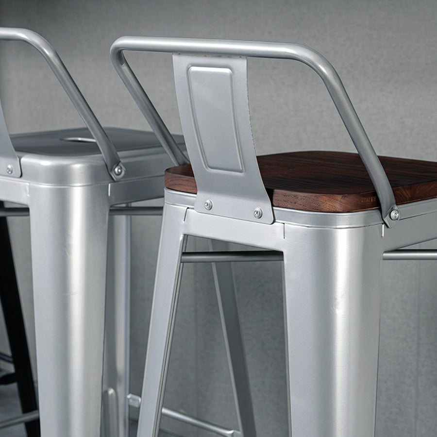 Bolero High Bar Stool Steel Frame, Multiple Colors