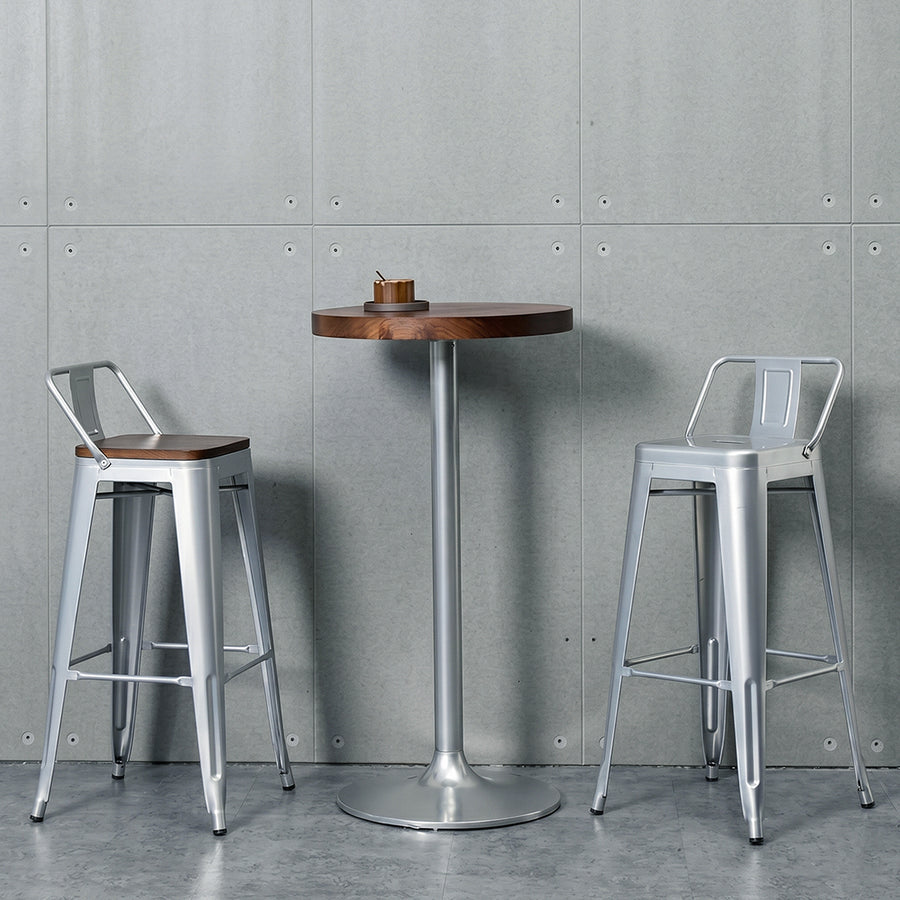 Bolero High Bar Stool Steel Frame, Multiple Colors
