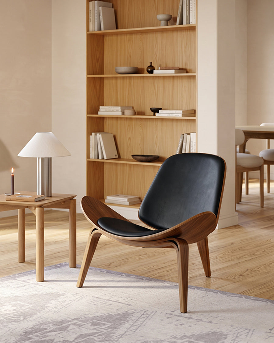 Hans Wegner CH07 Shell Chair, Oak & Brown