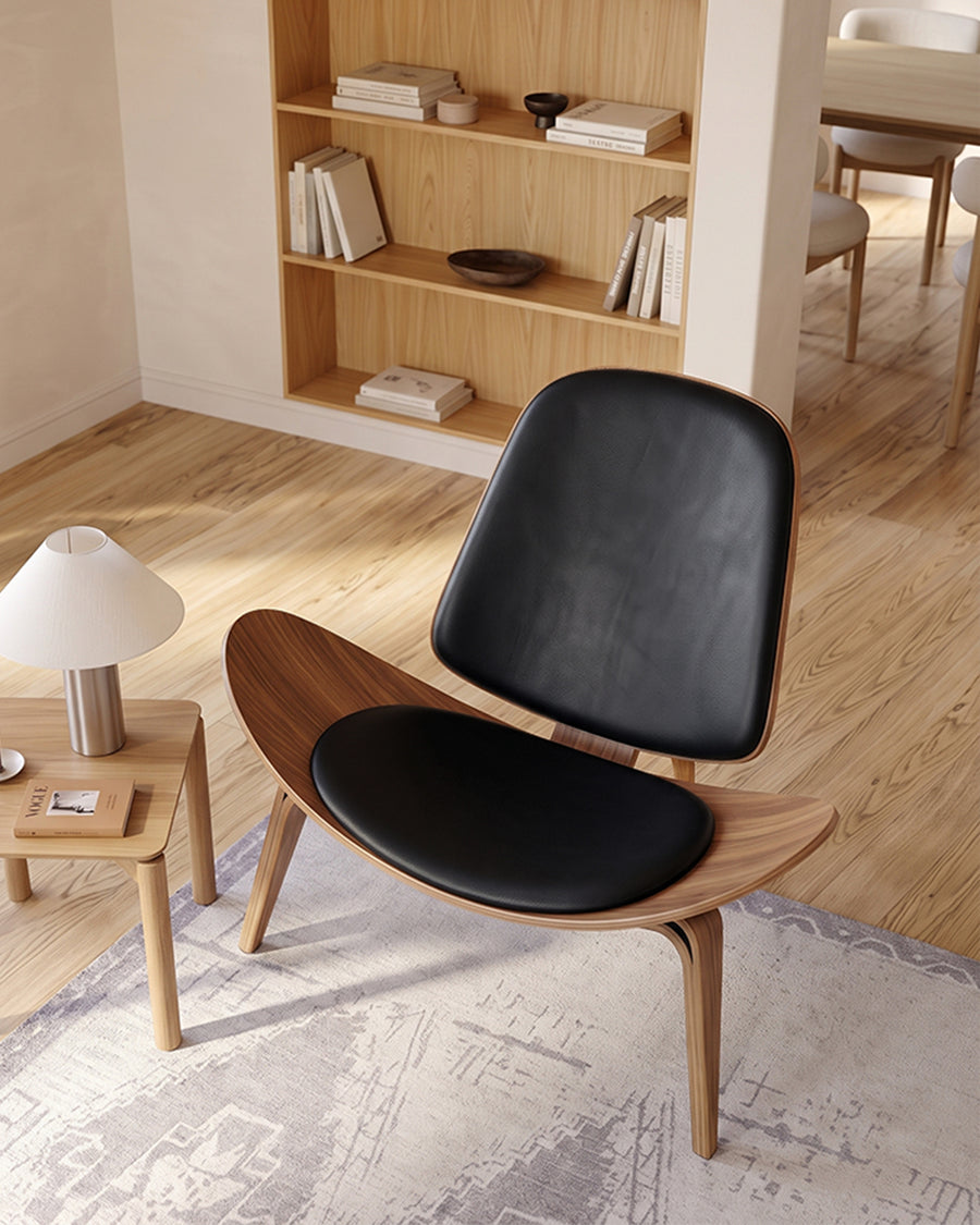 Hans Wegner CH07 Shell Chair, White & Oak