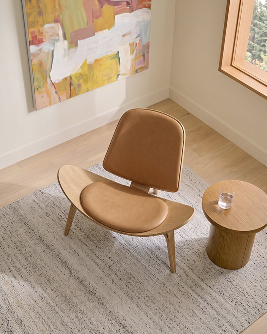 Hans Wegner CH07 Shell Chair, Oak & Brown