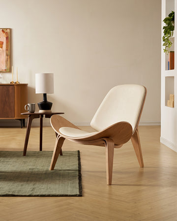 Hans Wegner CH07 Shell Chair, White & Oak