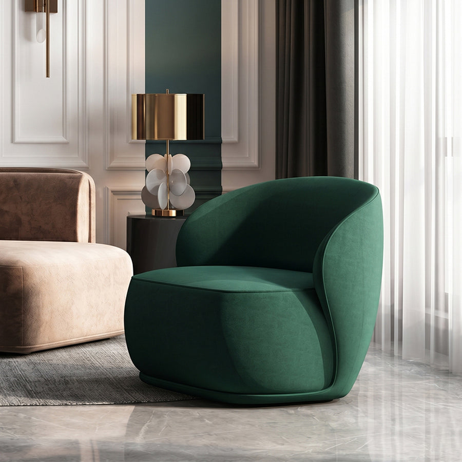 Charlene Stylish Accent Chair, Velvet