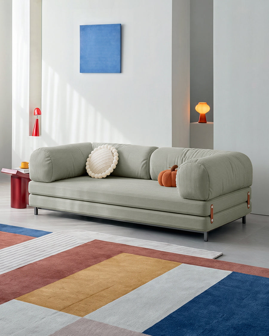 Choudhury Zweisitzer Schlafsofa, Rückenlehne waschbar, Cord