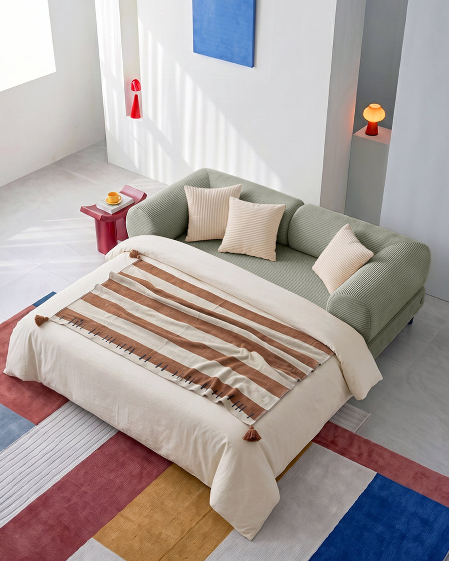 Choudhury Zweisitzer Schlafsofa, Rückenlehne waschbar, Cord