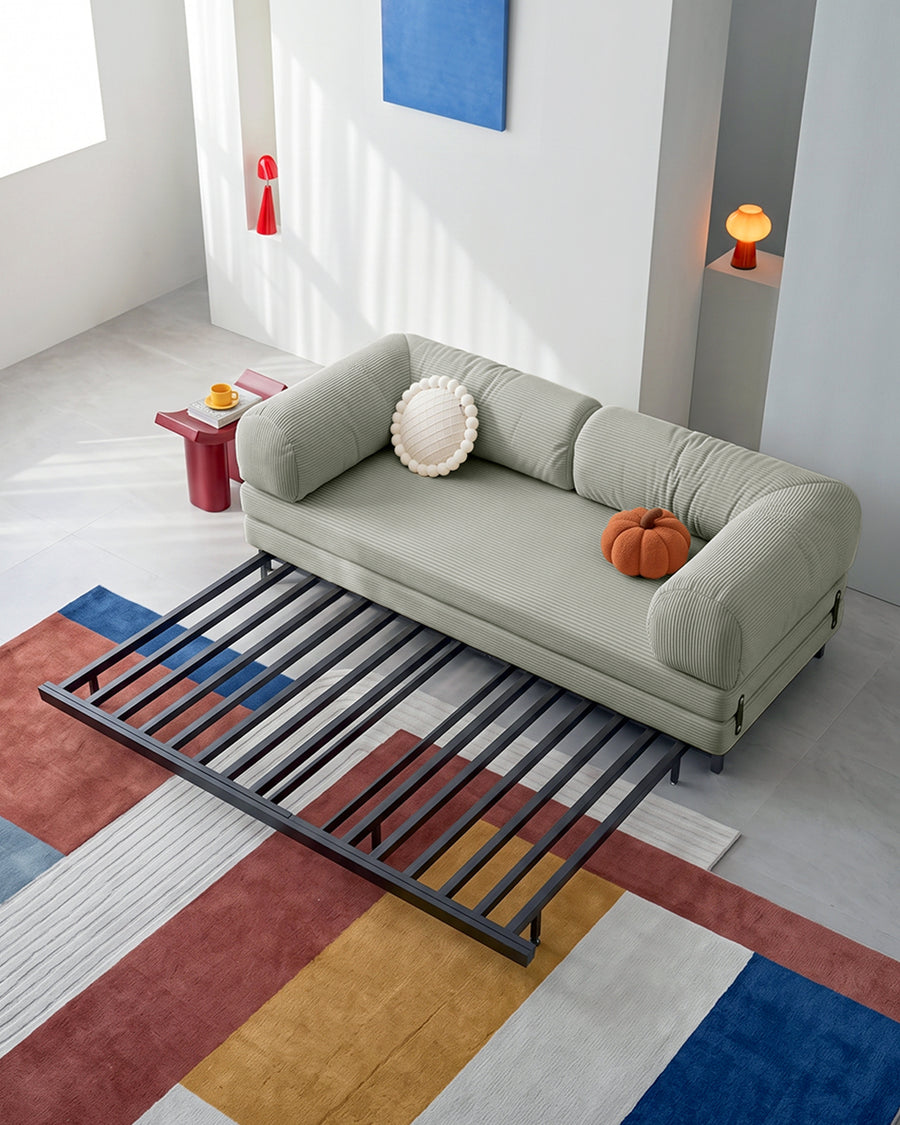 Choudhury Zweisitzer Schlafsofa, Rückenlehne waschbar, Cord
