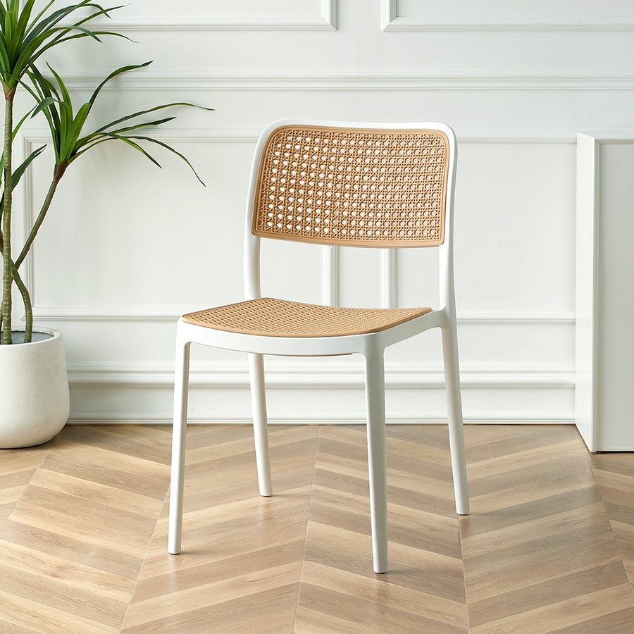 Chris Dining Chair, Rattan Style