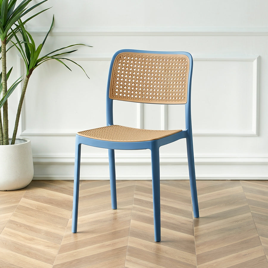 Chris Dining Chair, Rattan Style