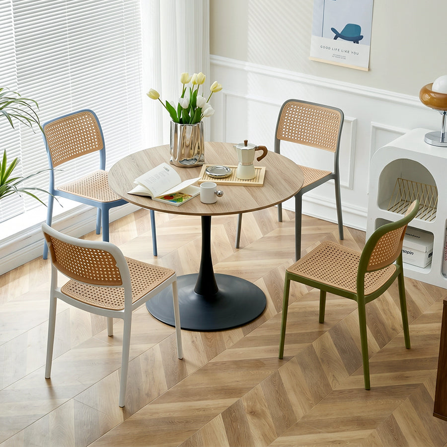 Chris Dining Chair, Rattan Style