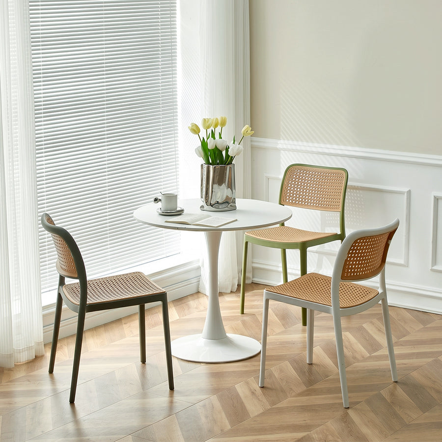 Chris Dining Chair, Rattan Style