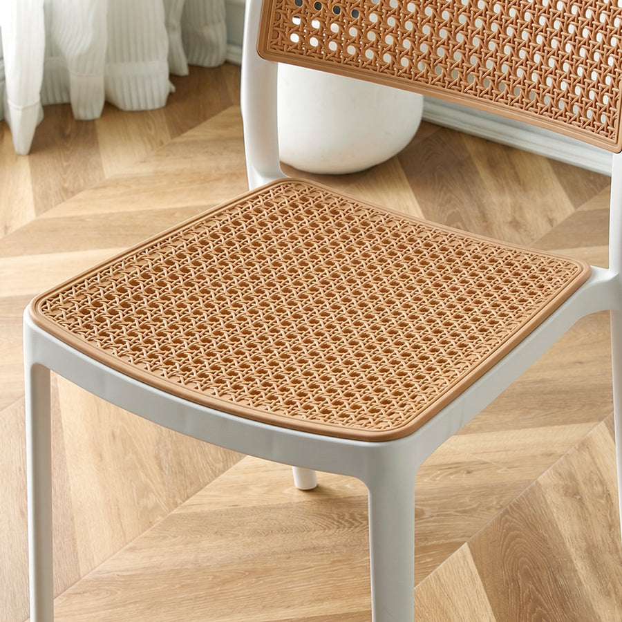 Chris Dining Chair, Rattan Style