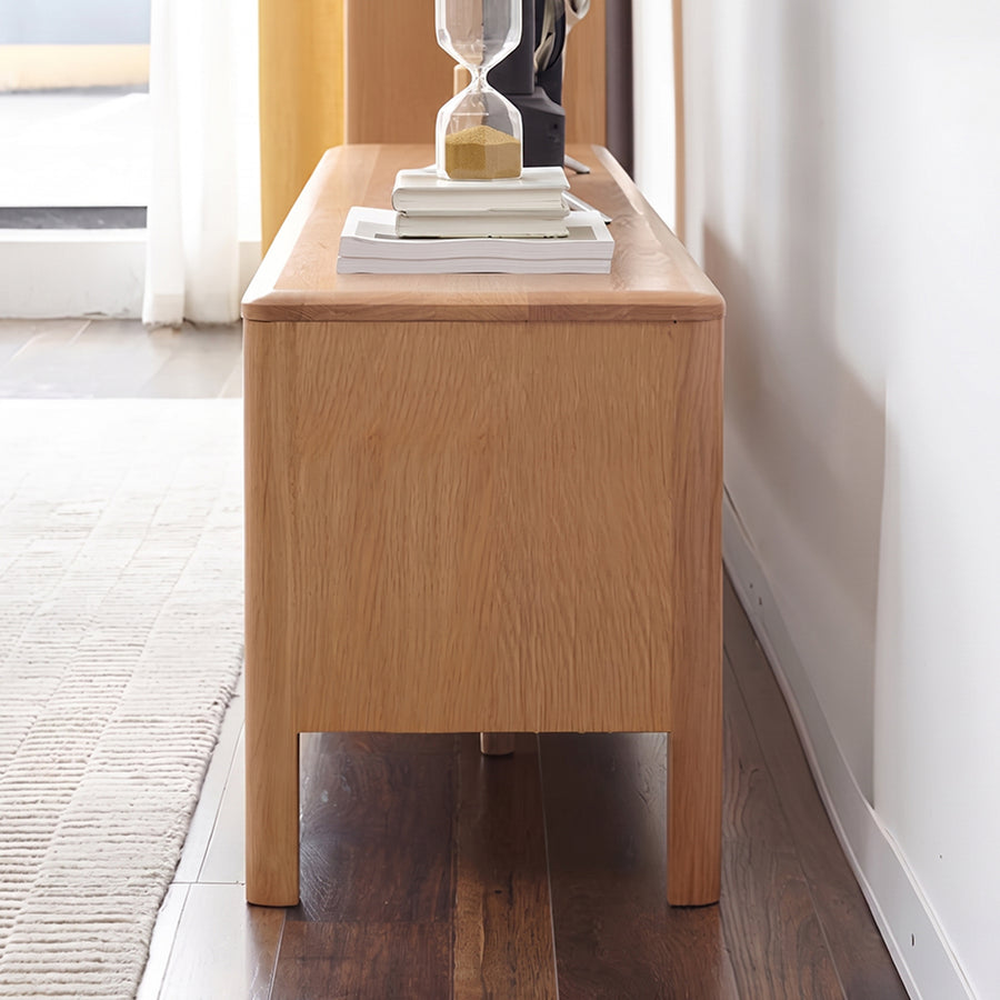 Corona TV Stand cabinet and shelf detail