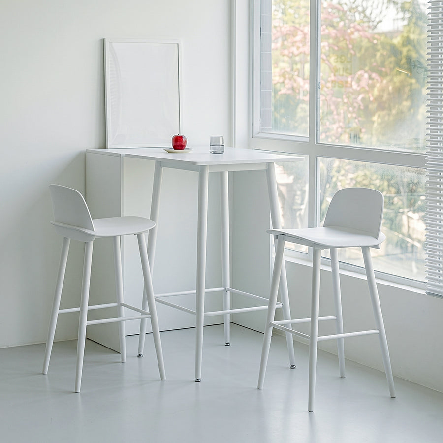 DhiaJureen Nordic Bar Stool, Wooden