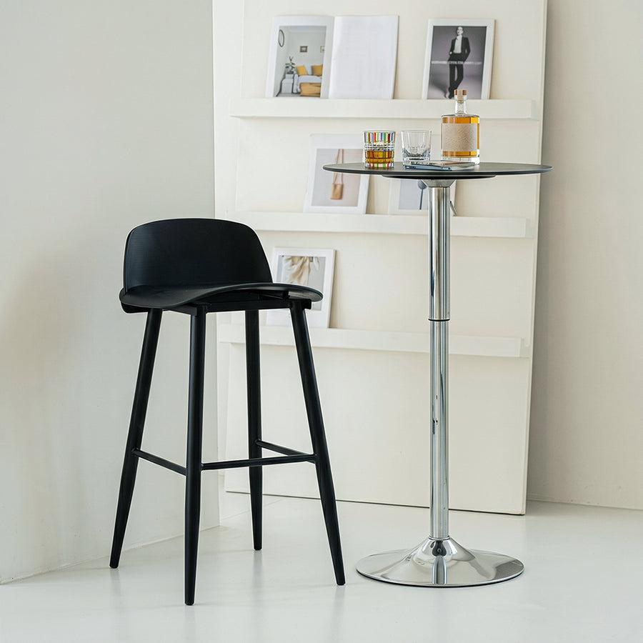 DhiaJureen Nordic Bar Stool, Wooden