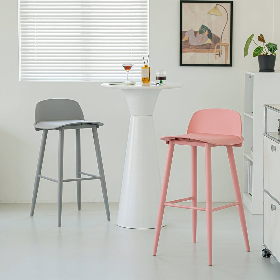 DhiaJureen Nordic Bar Stool, Wooden