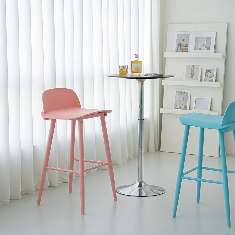 DhiaJureen Nordic Bar Stool, Wooden