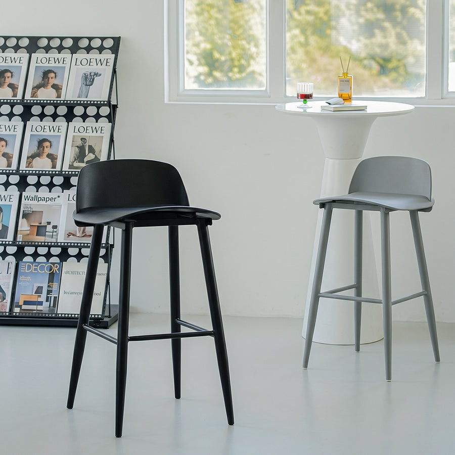 DhiaJureen Nordic Bar Stool, Wooden