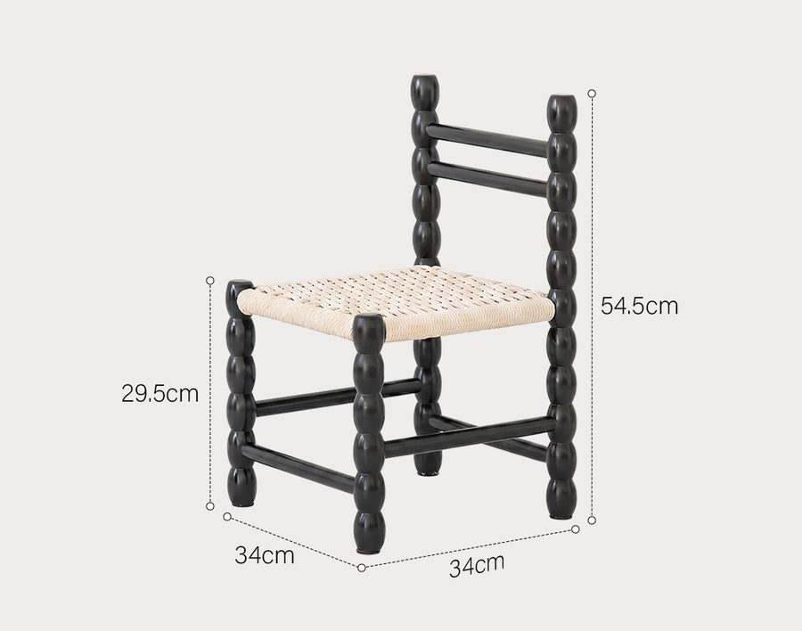 Fiona Dining Chair, Rattan Seat