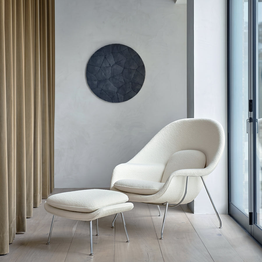 George Womb Chair And Footstool, Armchair