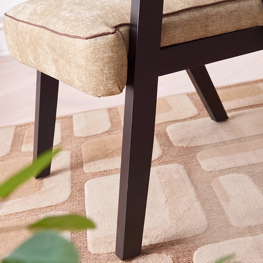 Hellen Rattan Dining Chair, Ash Wood & Cotton Linen