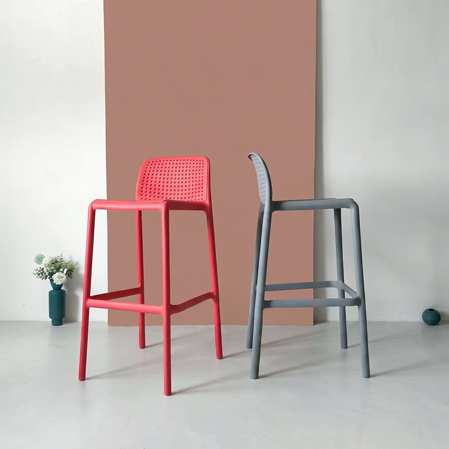 Jacob Nordic Bar Stool, Multiple Colors
