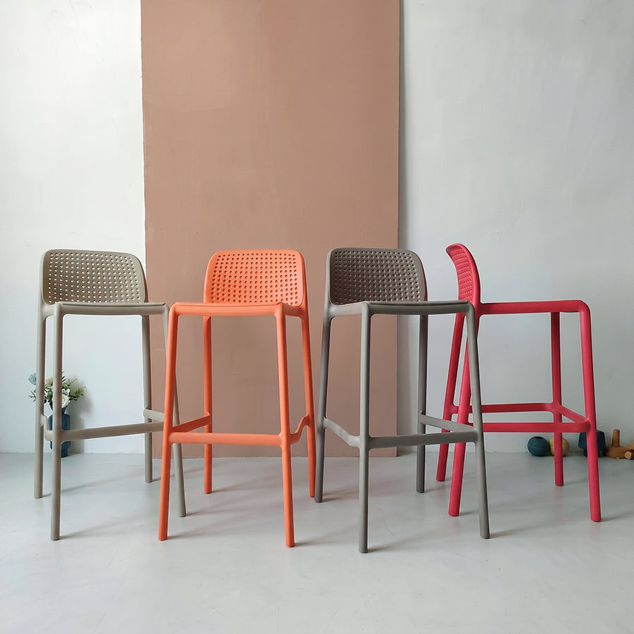 Jacob Nordic Bar Stool, Multiple Colors