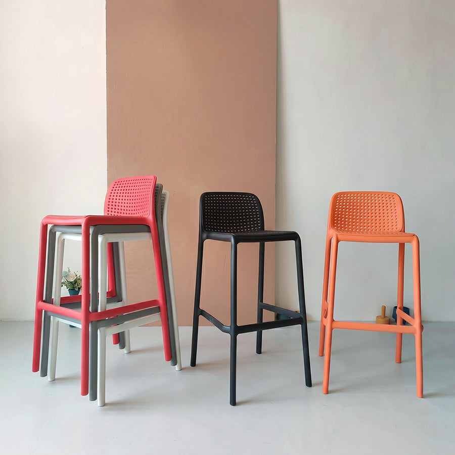 Jacob Nordic Bar Stool, Multiple Colors