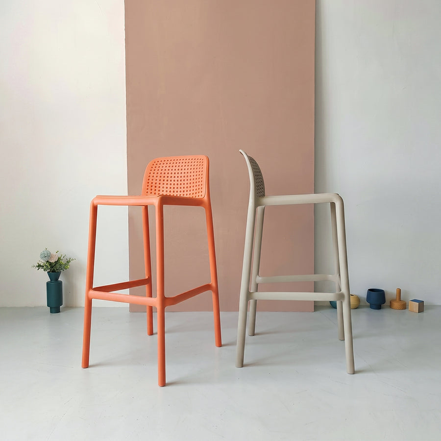 Jacob Nordic Bar Stool, Multiple Colors