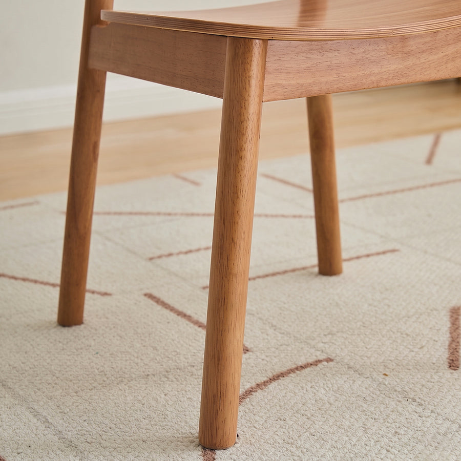 James Rattan Dining Chair, Solid Wood