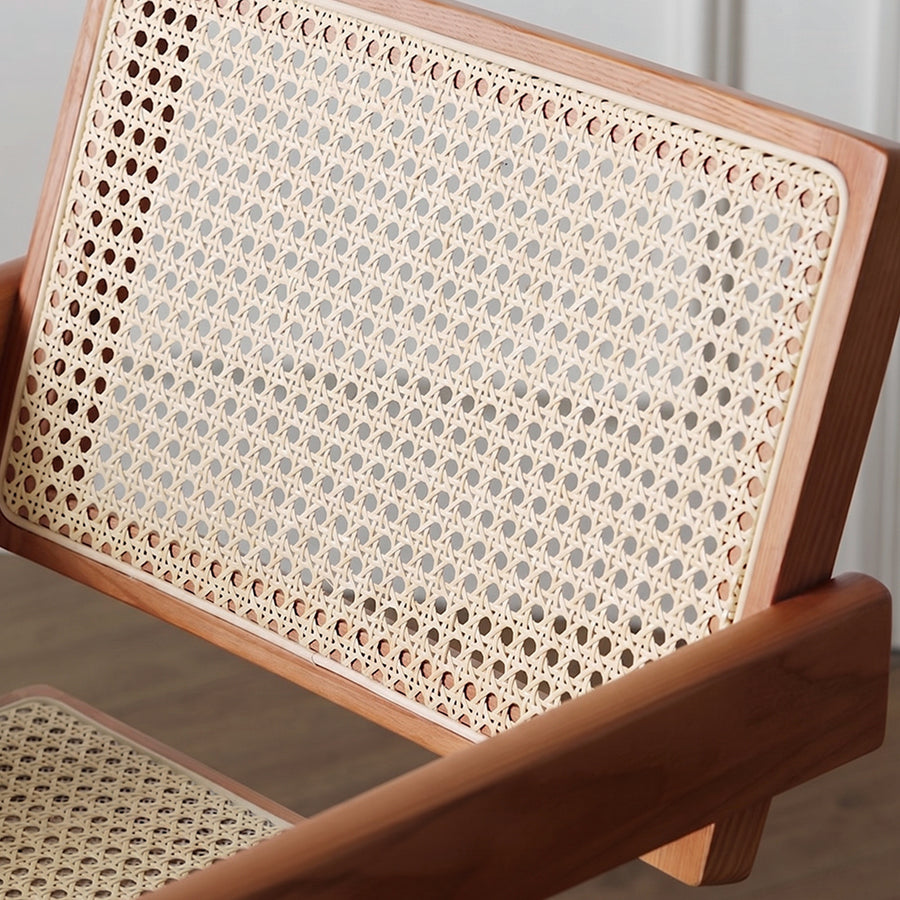 Jane Rattan Dining Chair, Solid Wood