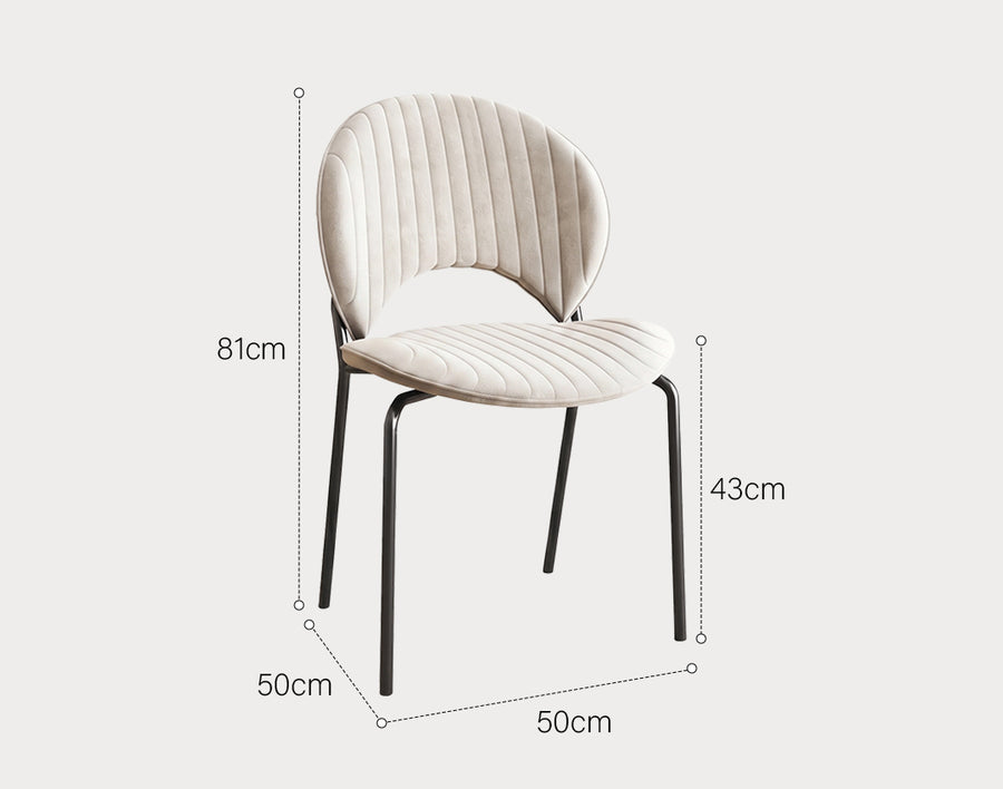 Jerome Dining Chair, Velvet