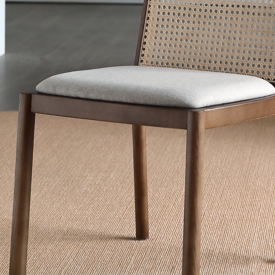 Lucile Rattan Dining Chair, Ash Wood