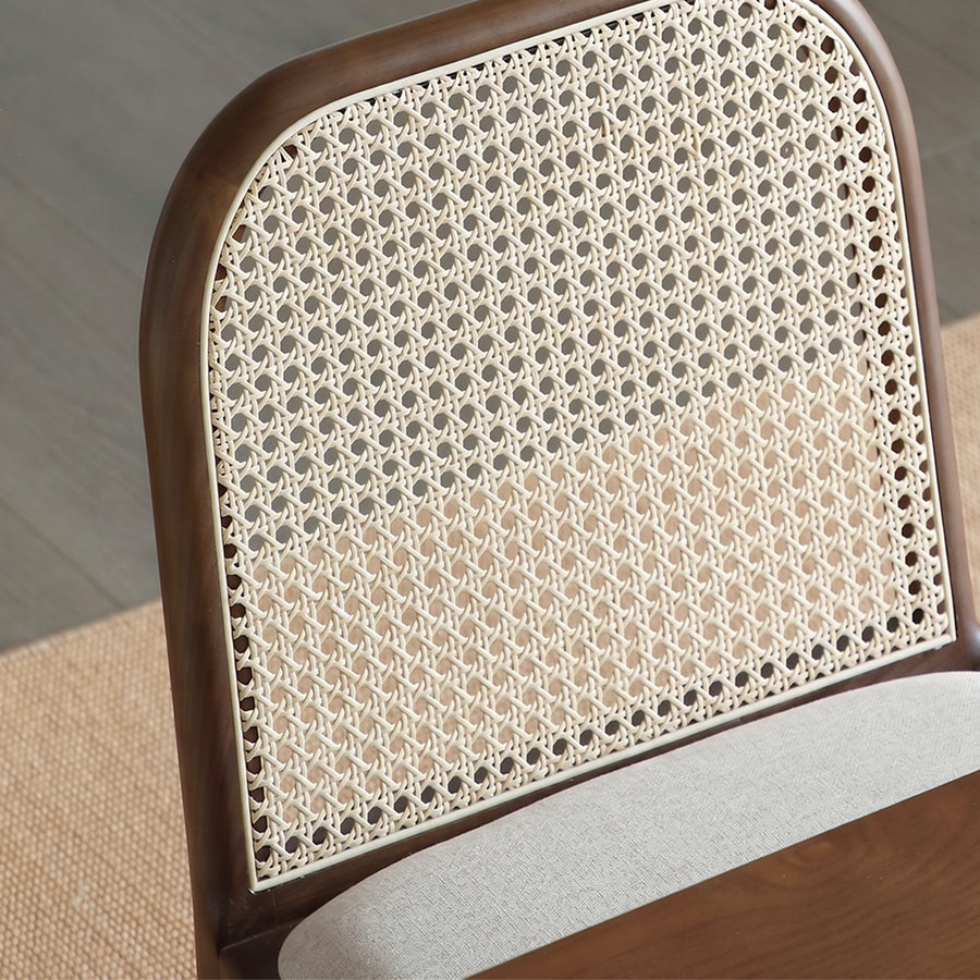 Lucile Rattan Dining Chair, Ash Wood