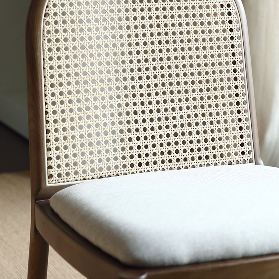 Lucile Rattan Dining Chair, Ash Wood