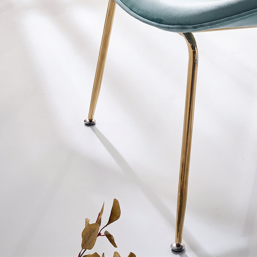Lule Dining Chair, Gold Legs