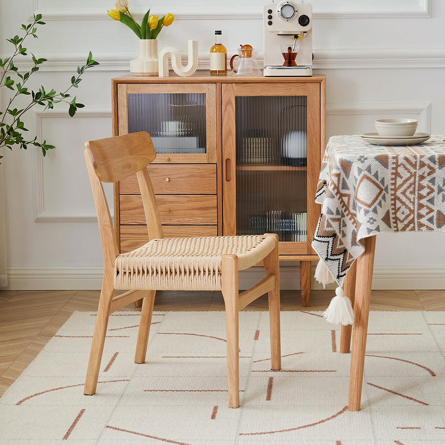 Nadine Rattan Dining Chair, Ash