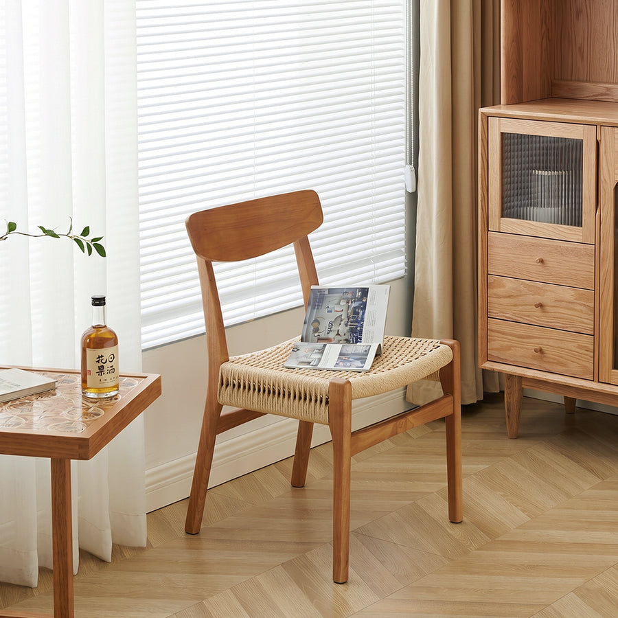 Nadine Rattan Dining Chair, Ash