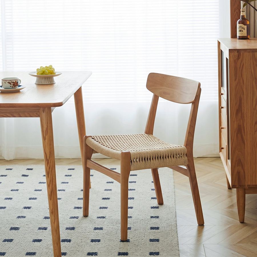 Nadine Rattan Dining Chair, Ash
