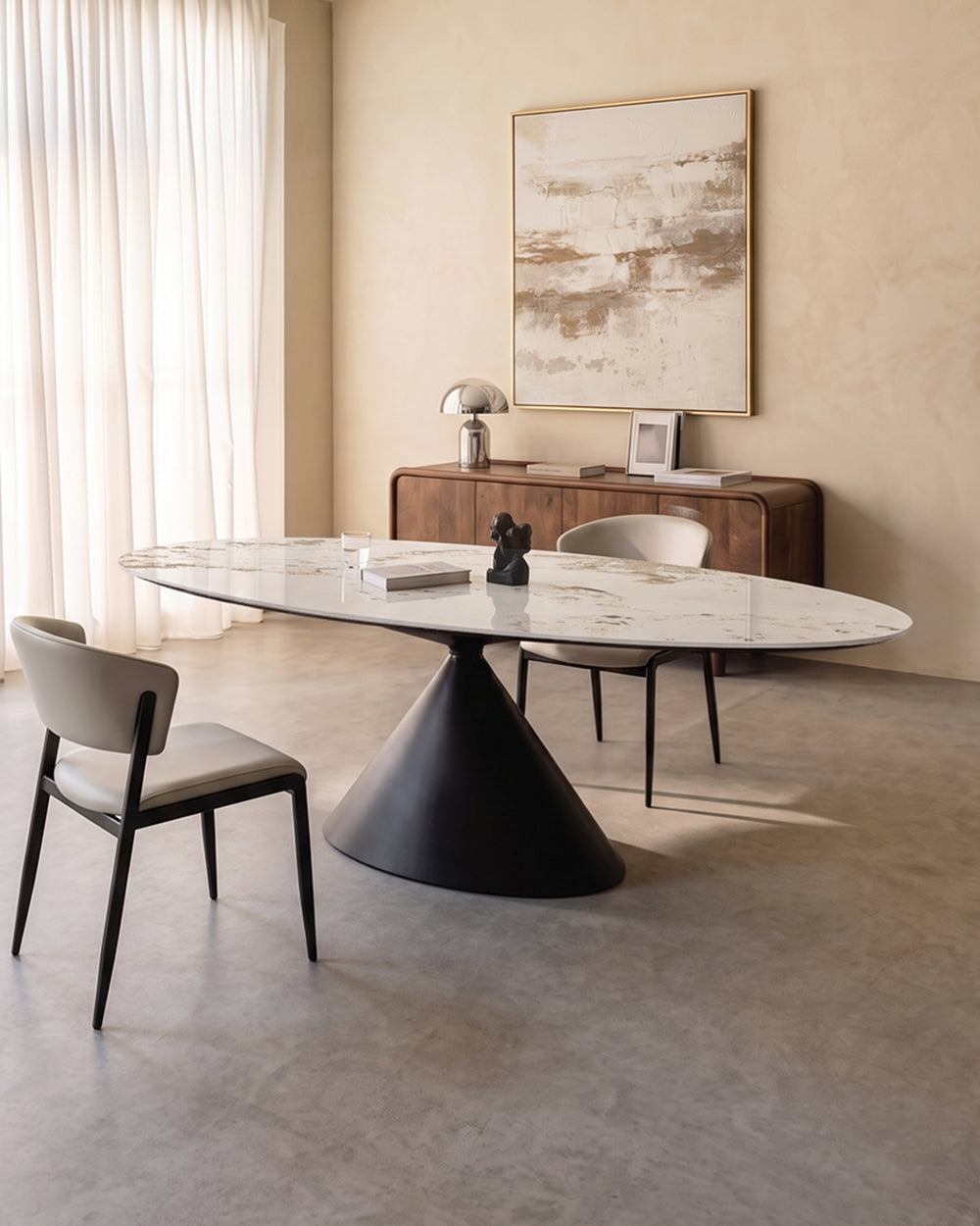 Pires Oval Dining Table, Sintered Stone 产品图 7