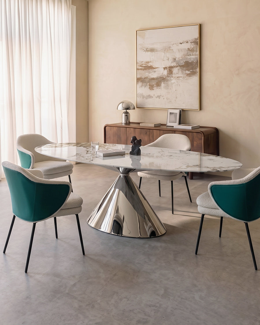 Pires Oval Dining Table, Sintered Stone 产品图 10